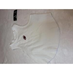 Wild Fable Women's White Ribbed Tank Top with Football Graphic, Size M